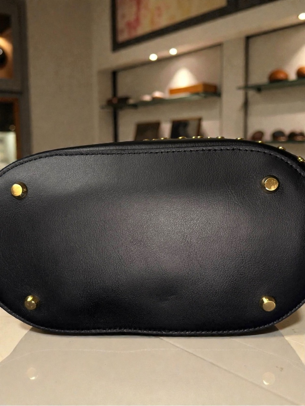 NWT ✨ Donna Karan Adan Studded Bucket Bag 🖤🤍💙 - Picture 12 of 12